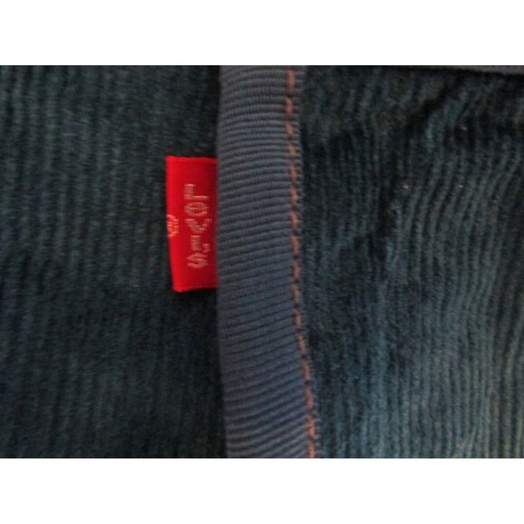 Levi’s Vest Sample Garment Blue Corduory Faux Fur Lined Womens Size M - Picture 8 of 11